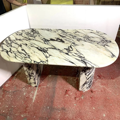 Custimized Calacatta Viola dining table.