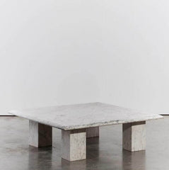 Carrara marble coffee table
