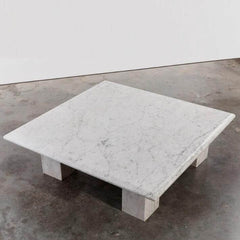 Carrara marble coffee table