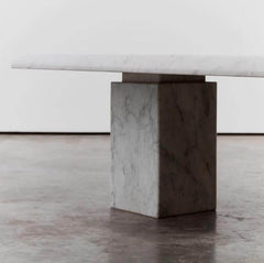 Carrara marble coffee table