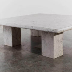 Carrara marble coffee table