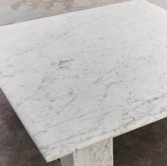 Carrara marble coffee table