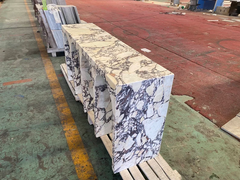 Custom Despoke Calacatta Arabescato Viola Console table.