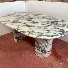 Custimized Calacatta Viola dining table.