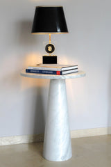 Italian White Carrara Marble Eros Series Coffee Table