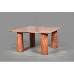 Italian vintage table in solid brown onyx
